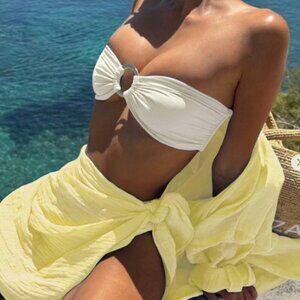 Yellow Casual Women's Drop Shoulder Long Sleeve Button Shirt & A-Line Skirt Set